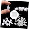 White Plastic Glue Bottle Nozzles 100Pcs for Professional Salon Use view 4
