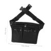 WOONEKY Professional Barber Shears Scissors Holder Stylist Waist Bag Pouch for Hairdressers Portable Tool Organizer for Barbers and Salons Black Random Style view 2