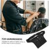 WOONEKY Professional Barber Shears Scissors Holder Stylist Waist Bag Pouch for Hairdressers Portable Tool Organizer for Barbers and Salons Black Random Style view 3