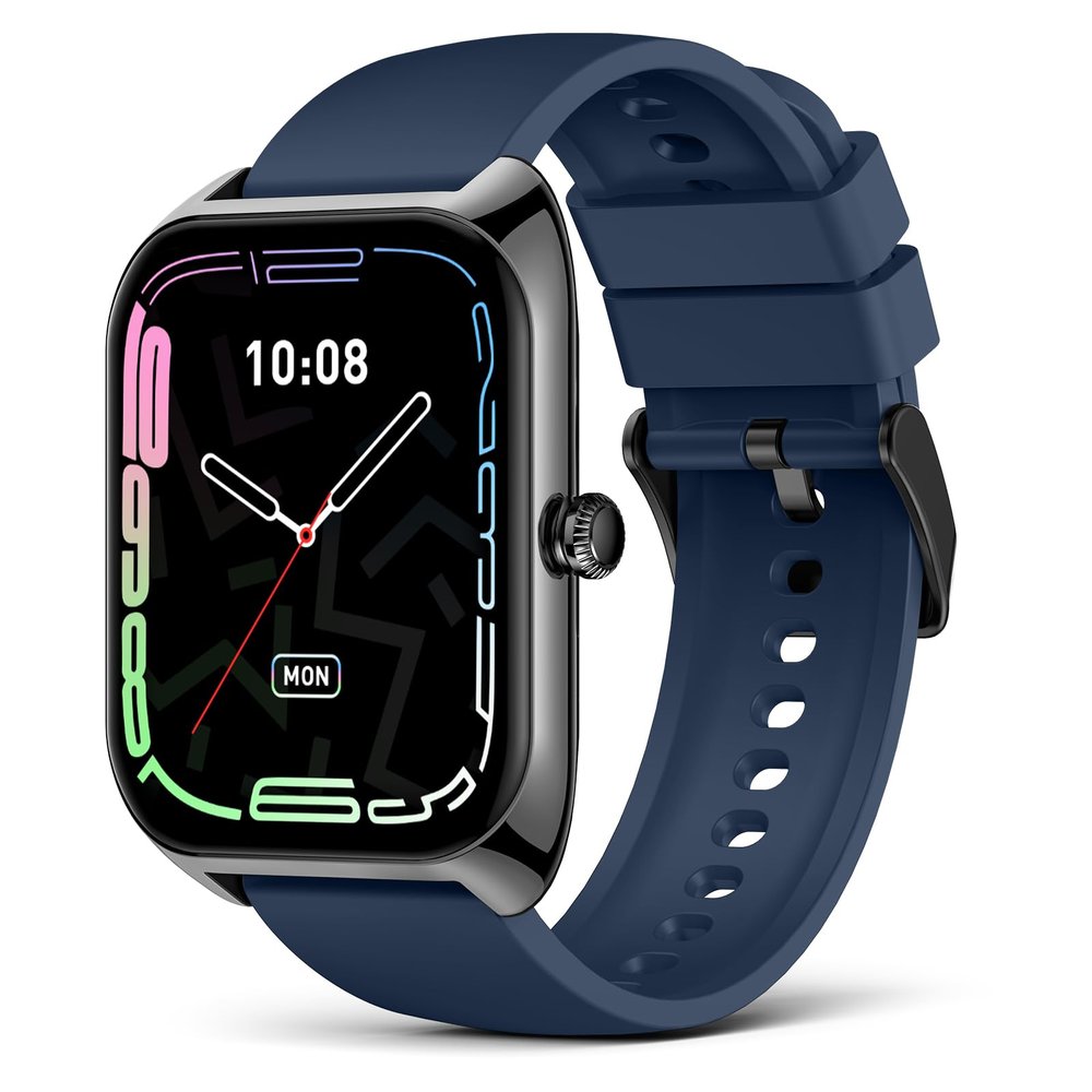2025 Smart Watch for Men Women (Answer/Make Call),2.02" Smartwatches with 110+Sport Modes,Blood Pressure Blood Oxygen Heart Rate Sleep Monitor,IP68 Waterproof Fitness Watch Compatible with iOS Android