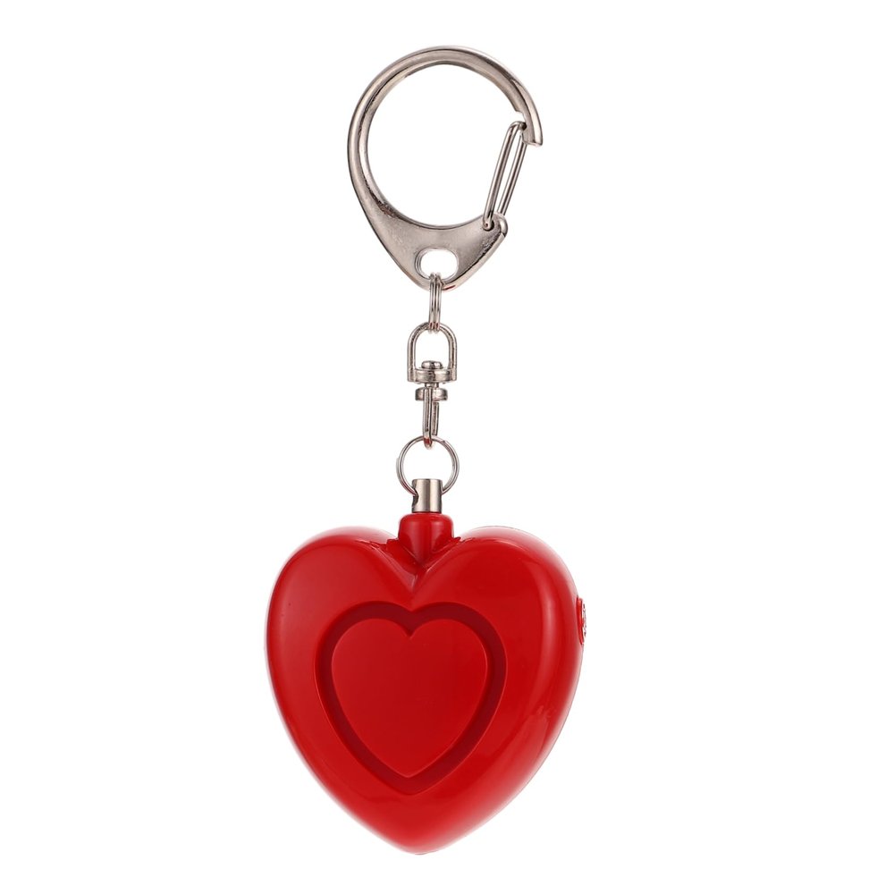 QUMIIRITY Compact Emergency Siren for Women and Children Keychain Alarm with Heart Shape Light