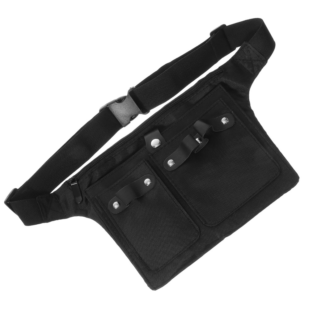 OSOLADY Professional Hairstylist Scissors Holder Waist Bag Durable and Lightweight Barber Pouch for Hair Cutting Tools Easy to Clean Random Style Black