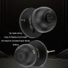 Smart Door Knob Fingerprint Smart Lock with Tuya App Control for Bedroom Office Hotel, Smart Lock for Bedroom Door,Emergency Charging, Unlock Features, Secure Lock Design (Black) view 4