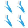 ABOOFAN 4pcs Ergonomic Handle Cleaning Brush Window Groove Cleaning Tool Soft Bristles Brush for view 1