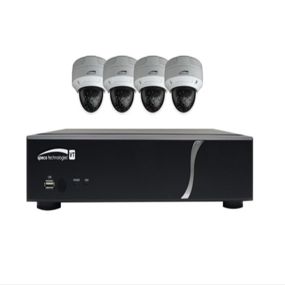 Speco Technologies 4-Channel 1080p DVR with 1TB HDD, 4 1080p Night Vision Dome Cameras