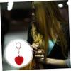 CONGARTENO Personal Alarm Keychain Heart Shaped Safety Device Led Lights for Women Seniors and College Students Easy to Carry Emergency Scream Alarm for Travel and Personal Security view 3