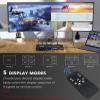 4K HDMI Multiviewer 4X1 with IR Remote SIGRAPID Screen Divider 4 HDMI in 1 Out Seamless Switch 1 4 Way Display Supports 4K@60Hz(YUV)/4K@30Hz(RGB)/1080P Full HD HDCP1.4 5 View Modes 11 22 13 etc. view 2