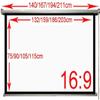Projector Screen Wall-Mounted Home Portable High-Definition Projector Screen, Foldable and Easy to Install, for Home Theater Indoor and Outdoor Projection (16:09 92inch) view 3