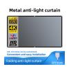 Projector Screen Foldable and Portable Projector Screen, Projector Screen 16:9 Metal Anti Light Curtain Reflective Fabric Cloth DLP Projector Anti Light for Movie Home Theater(130 inch) view 2