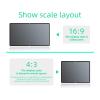 Projector Screen Foldable and Portable Projector Screen, Projector Screen 16:9 Metal Anti Light Curtain Reflective Fabric Cloth DLP Projector Anti Light for Movie Home Theater(130 inch) view 4