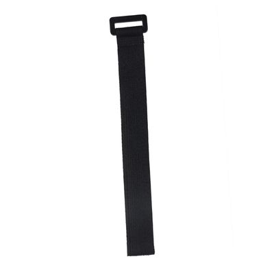 KONTONTY 5 Pack of 30cm Black Loop Straps Hooks Self Adhesive Cable Ties for Arts Crafts and Camping