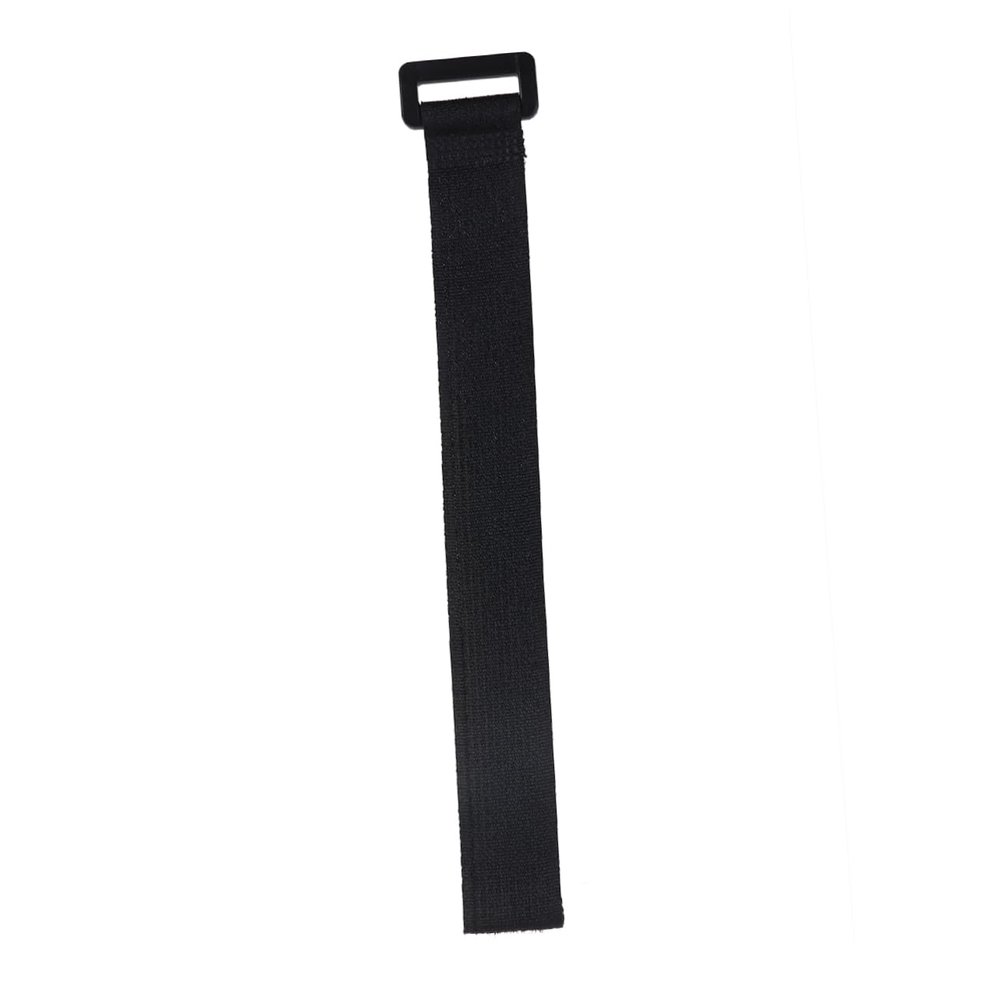 KONTONTY 5 Pack of 30cm Black Loop Straps Hooks Self Adhesive Cable Ties for Arts Crafts and Camping