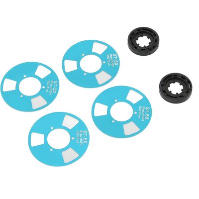 DIY Reel To Reel Cassette, 4 Reels Blank Metal Reel Cassette Tape Attractive Transparent 2 Wheel for Music Recording (Blue)