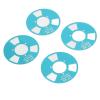 DIY Reel To Reel Cassette, 4 Reels Blank Metal Reel Cassette Tape Attractive Transparent 2 Wheel for Music Recording (Blue) view 2
