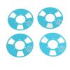 DIY Reel To Reel Cassette, 4 Reels Blank Metal Reel Cassette Tape Attractive Transparent 2 Wheel for Music Recording (Blue) view 3