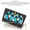 DIY Reel To Reel Cassette, 4 Reels Blank Metal Reel Cassette Tape Attractive Transparent 2 Wheel for Music Recording (Blue) view 4