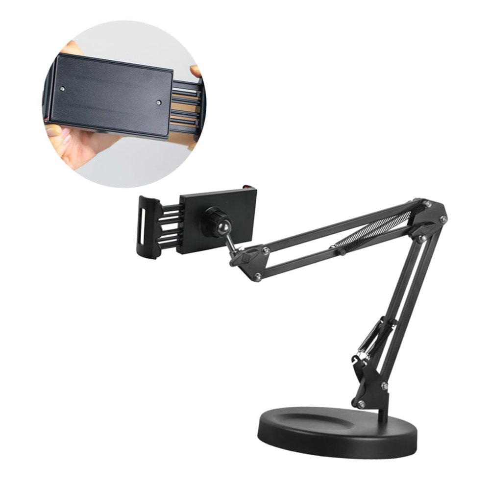 Levemolo Arm Bracket Stand for Phone Cell Phone Holder for Desk with Long Arm Ideal for Bedside Tables Cars