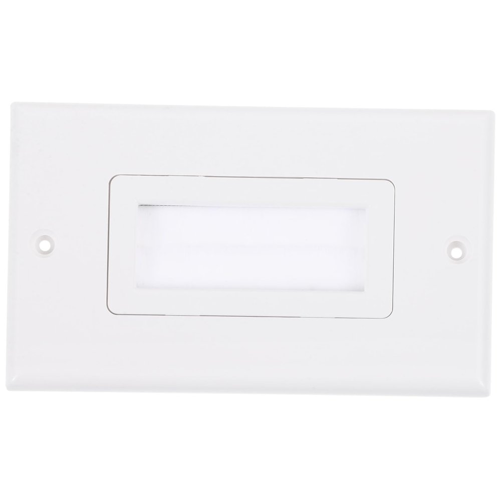 KONTONTY Brush Wall Plate Cord Hider Panel for Home Theater and Office Use Easy to Clean Versatile for Tv Cables and Speaker Wires