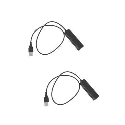 ARTIBETTER 2pcs USB Female Adapter Cable for Headsets Lightweight and Converter for Computer Laptop and Telephones Compatible Headsets