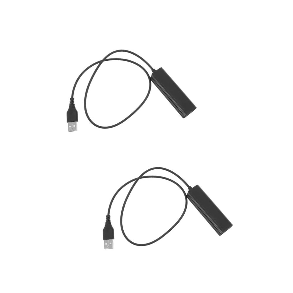 ARTIBETTER 2pcs USB Female Adapter Cable for Headsets Lightweight and Converter for Computer Laptop and Telephones Compatible Headsets