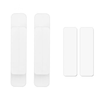 gklwVSlwv Cupboard Handles,Aluminum Alloy Kitchen Cabinet Door Handle,Self-Adhesive Wardrobe Pulls Handle Paste Door Handles Window Cabinet Drawer Knob Furniture Hardware,(2pcs White)