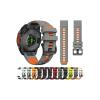 Two-Tone Sports Silicone Strap Fit for Garmin Fenix 8 E 7 Pro 47mm/MARQ 2/Forerunner 965 955 945/Descent G1 Watch Band Replacement Bracelet(Mint Green Black,Quic kFit 26mm) view 2