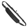 BRIGHTFUFU Adjustable Camera Neck Strap Soft Shoulder Straps Double Zipper Pockets Black Nylon for Dslr view 1