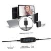 BRIGHTFUFU USB Fill Light Brightness Cellphone Selfie Lamp Bracket for Photography Makeup and Live Streaming Black view 4