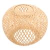 Levemolo Vintage Pendant Light Lampshade Woven Bamboo Lamp Cover for Chandeliers Boho Style Light Shade view 1