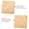 Levemolo Vintage Pendant Light Lampshade Woven Bamboo Lamp Cover for Chandeliers Boho Style Light Shade view 4