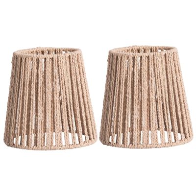 MERRYHAPY 2pcs Woven Pendant Lamp Shade Retro Hanging Light Fixture for Office and Hotel for Rustic and Farmhouse Styles Creates Warm Atmosphere Easy to Install