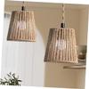 MERRYHAPY 2pcs Woven Pendant Lamp Shade Retro Hanging Light Fixture for Office and Hotel for Rustic and Farmhouse Styles Creates Warm Atmosphere Easy to Install view 4