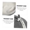 BRIGHTFUFU Protection Box Headset Case with Carrying Handle Safe Storage Bag Compact Portable Quality Materials view 2