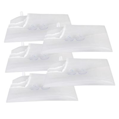 MERRYHAPY 5pcs Beard Shaving Bib Apron Men Shave Bib Suction to Mirror Easy Cleanup Stylish Design