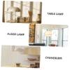 Cabilock 2pcs Modern Cloth Lampshade Soft Fabric Replacement Shade for Table Floor Lamps Elegant Drum Design for Home Office view 3