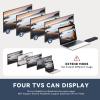 8K HDMI Splitter 1 in 4 Out 4K 120Hz,1X4 HDMI Duplicator Adapter-1 to 2 Output Simultaneously for 2or4 Displays, Support Full HD1080P 3D HDCP 1.4 for PS3/4, Blu-Ray DVD Player-Not for Extend (8K 1X4) view 4