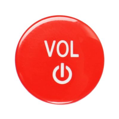 Cnfang4 1 pcs Red stereo Audio Volume Control Knob Covering Caps for BMW G Chassis 2 3 4 8 Series M3 M4 M8 X3 X4 X5 X6 X7 Z4