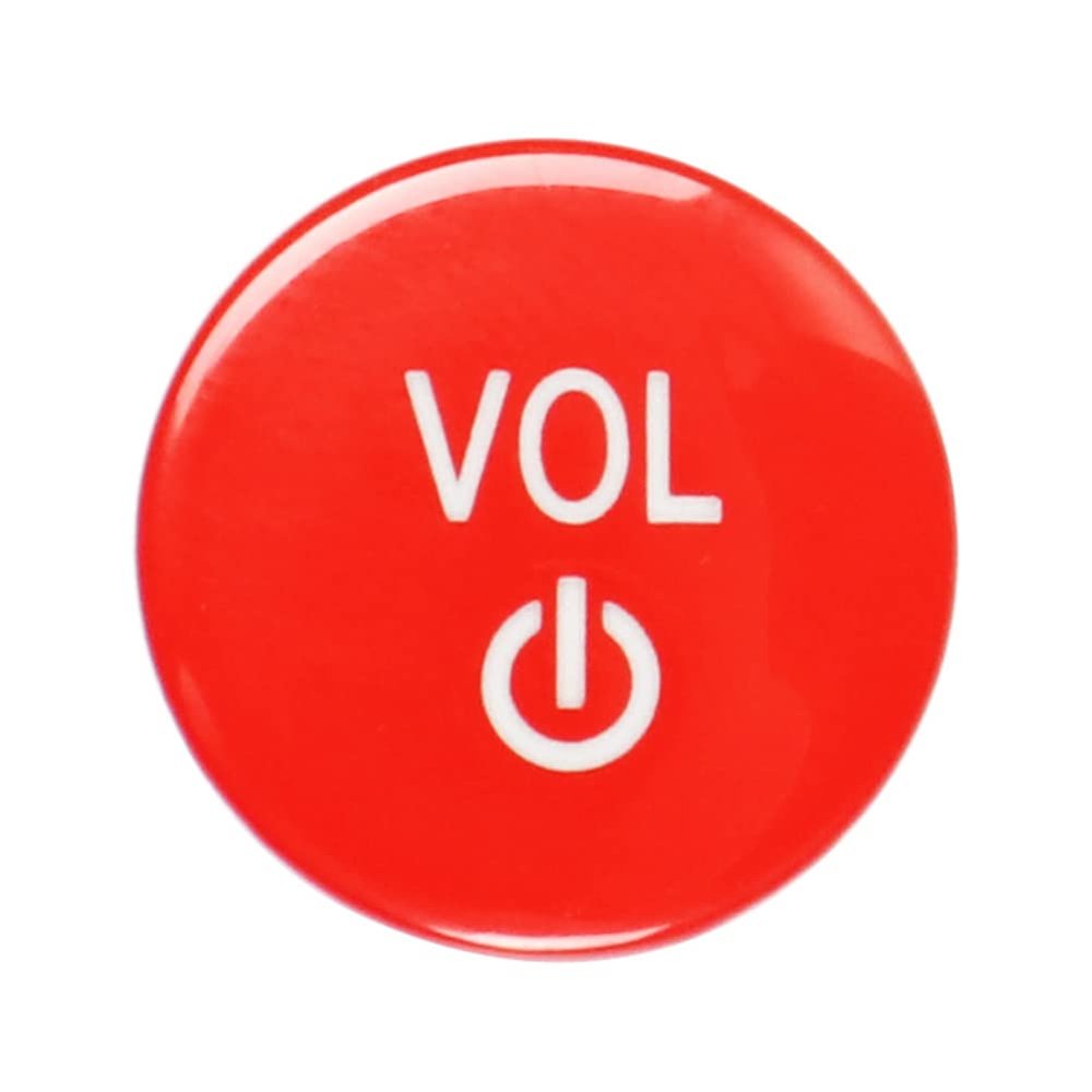 Cnfang4 1 pcs Red stereo Audio Volume Control Knob Covering Caps for BMW G Chassis 2 3 4 8 Series M3 M4 M8 X3 X4 X5 X6 X7 Z4