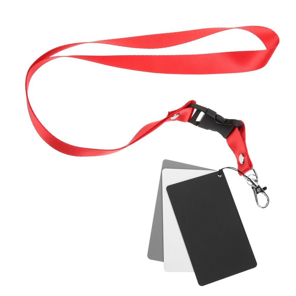 MERRYHAPY 4pcs Portable Exposure Reference Cards Gray White Calibration Cards for Photography Design for Accurate Exposure Balance