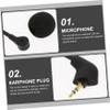 MERRYHAPY Computer Headphone Microphone Gaming Headset Replacement Mic Lecture Audio Speaker Noise Reduction view 4