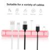 MERRYHAPY Electric Cord Organizers 15pcs Wire Holders Cable Straps for Desk Cable Tie Storage view 4