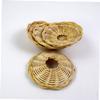 Levemolo Rattan Woven Chandelier Shade Rustic Decorative Lamp Cover for Home Restaurant and Cafe Chic Handcrafted Light Cover Beige Dining Room and Kitchen view 3