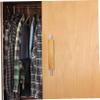 QUMIIRITY 96hole Solid Wood Cabinet Handle Ergonomic Long Pull Handle for Doors Minimalist Design Natural Finish and Comfortable Grip for Modern Furniture Cabinets and Wardrobes view 4