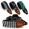 Art Tribute Custom Black White Sketch Camera Strap - Add Your Text and We Make It Especially For You Get Your Own Personalized Stocking Stuffer & Christmas Gift Camera Strap, No Shipping Cost! view 1