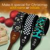 Art Tribute Custom Black White Checkers Camera Strap - Add Your Text and We Make It Especially For You Get Your Own Personalized Stocking Stuffer & Christmas Gift Camera Strap, No Shipping Cost! view 2