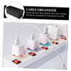 BRIGHTFUFU Wall Mount Cable Organizer Box Electric Wire Storage for Sturdy Design Integrated Outlet for Management view 4