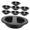 QUMIIRITY 8pcs Portable Speaker Handles Durable Recessed Audio Accessories for Stage Speakers and Subwoofers Lightweight Abs Design for Easy Carrying Black view 1