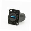 MERRYHAPY 2pcs USB Panel Mount Coupler Female to Female Extension Adapter for Data Transfer USB Connector for Easy Installation view 2