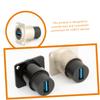 MERRYHAPY 2pcs USB Panel Mount Coupler Female to Female Extension Adapter for Data Transfer USB Connector for Easy Installation view 3