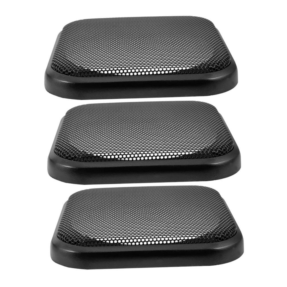 Mobestech 3pcs Square Speaker Grill Cover Mesh Subwoofer Grill Cover for Car Audio Diy Protection Net for Car Speakers Easy Install